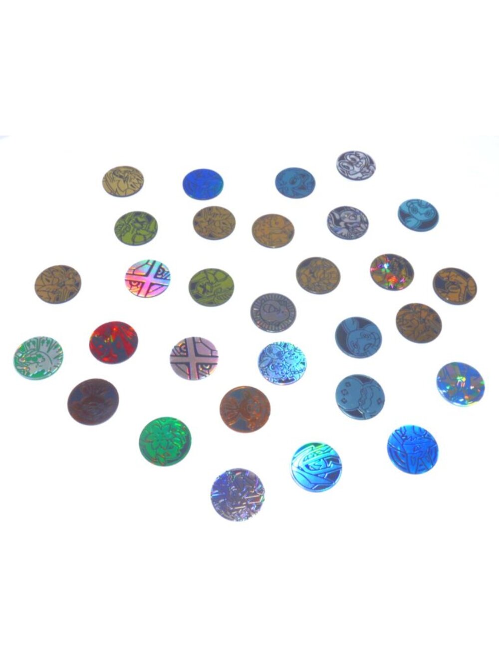 Pokemon 1.25" plastic coins, tokens set of 30 you get exactly what is pictured